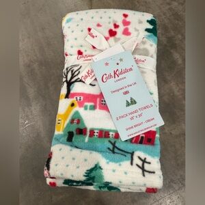 Cath Kidston 2fun Hand Towels in “shine bright(cream)” great for kitchen or bath